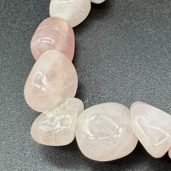 Rose Quartz Beads Stretchy Bracelet *tested* - Picture 5 of 6